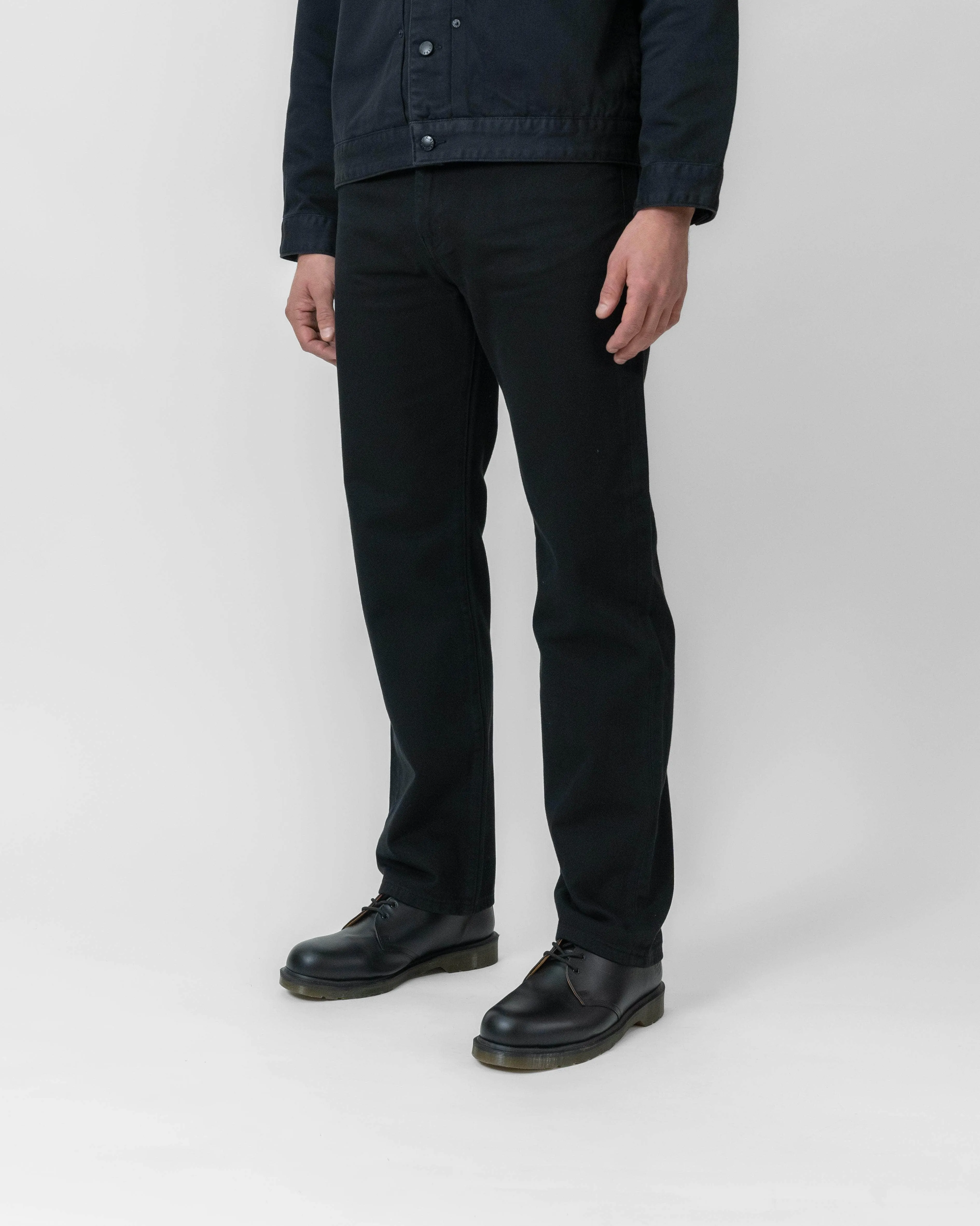 5 Pocket Regular-Fit Denim Jean Black