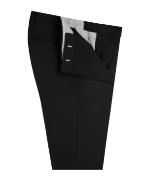 Aldwych Slim Fit Plain Black Trousers