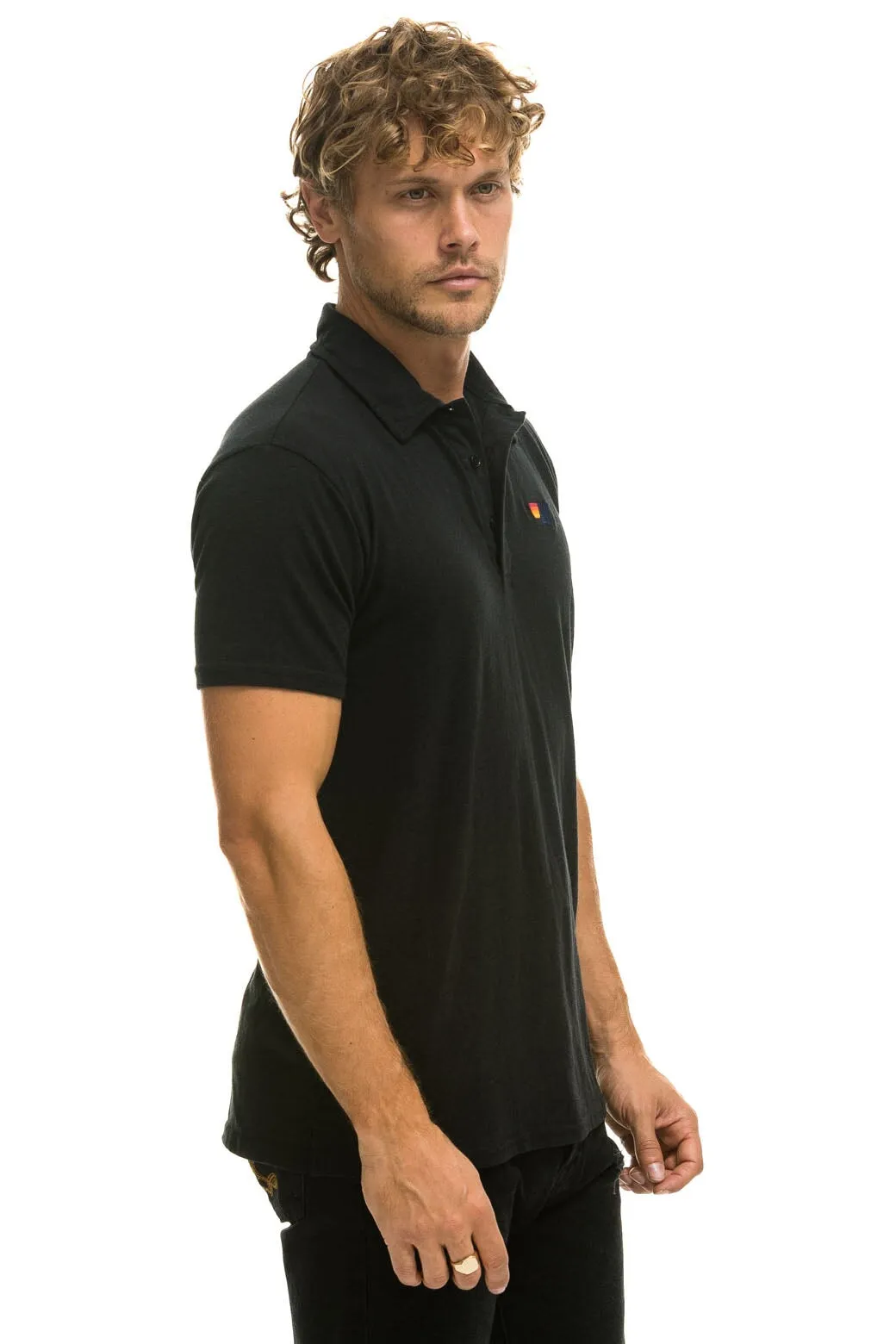 AVIATOR NATION POLO - BLACK