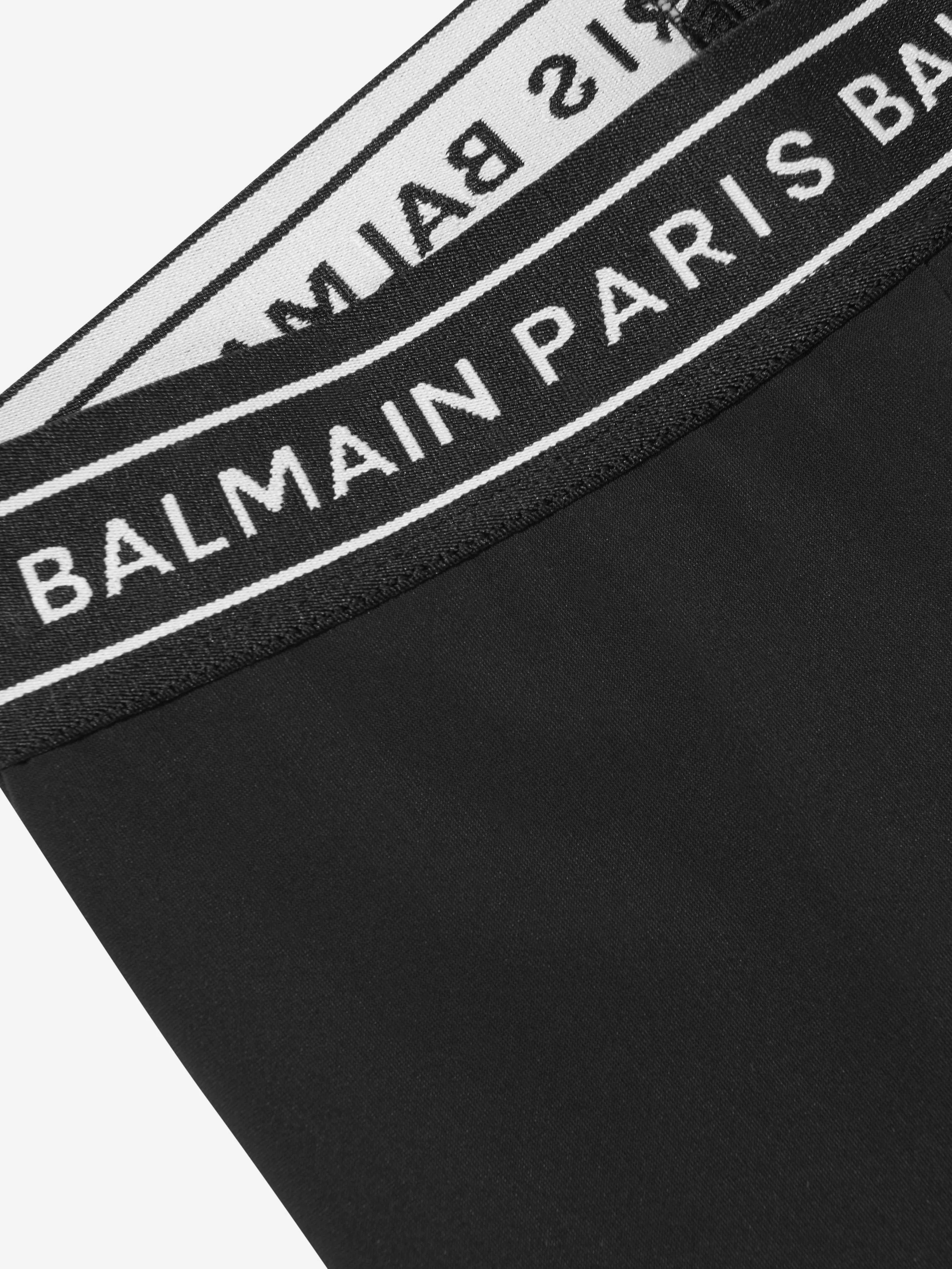 Balmain Girls Logo Sport Shorts in Black