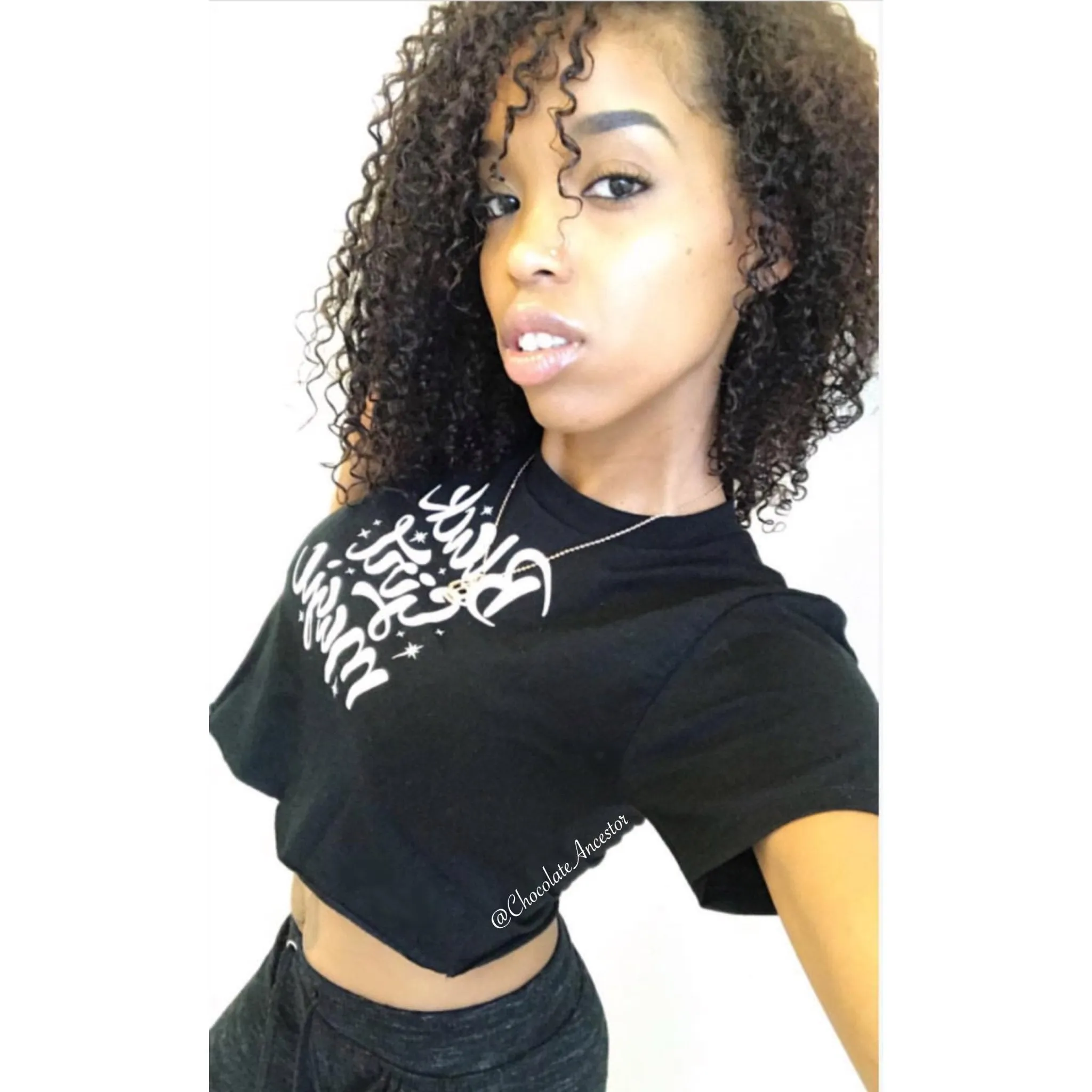 Black Girl Magic Ladies Crop Top