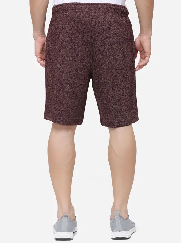 Brown Slim Fit Solid Shorts | JadeBlue