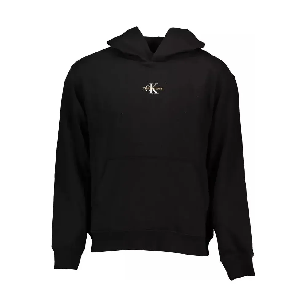 Calvin Klein Black Cotton Men Sweatshirt