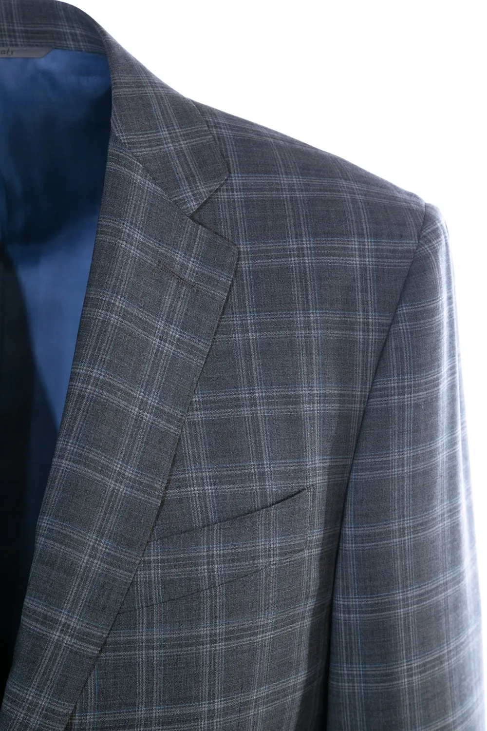 Canali Grey Check Suit in Grey Check