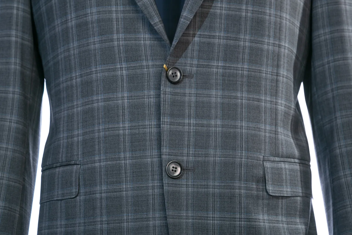 Canali Grey Check Suit in Grey Check