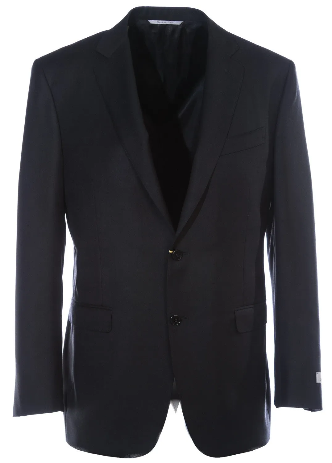 Canali Notch Lapel Suit in Black