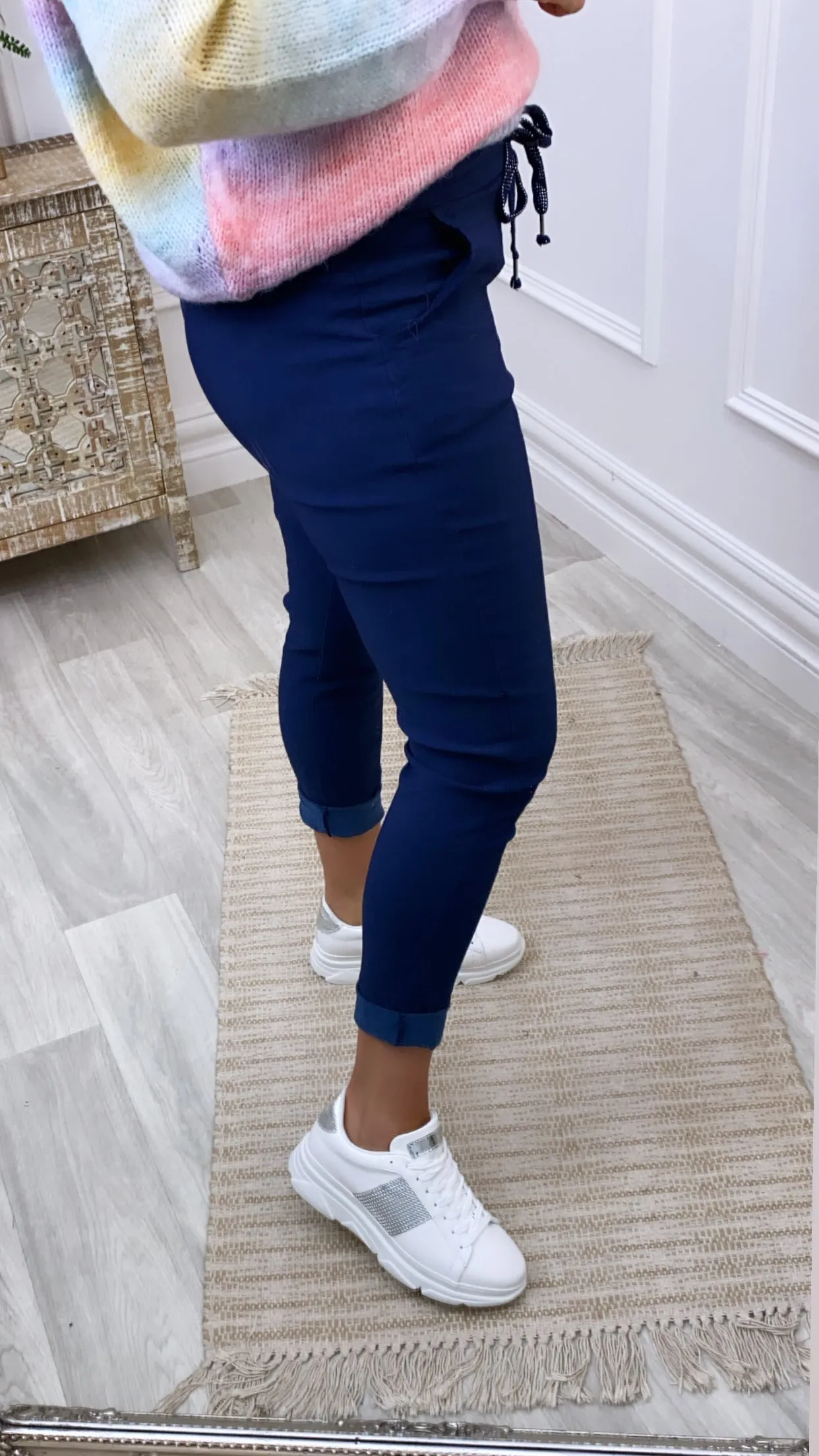 Caroline Navy Chino Joggers