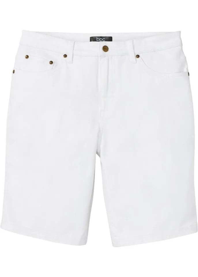 Classic cut stretch shorts Bpc Bonprix Collection, white