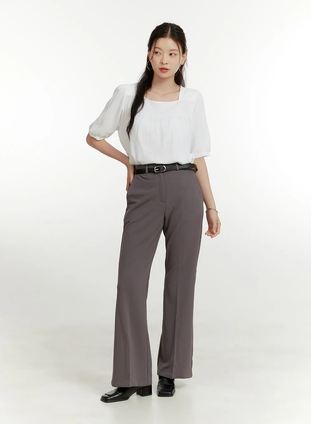 Classic Straight Fit Trousers OU419