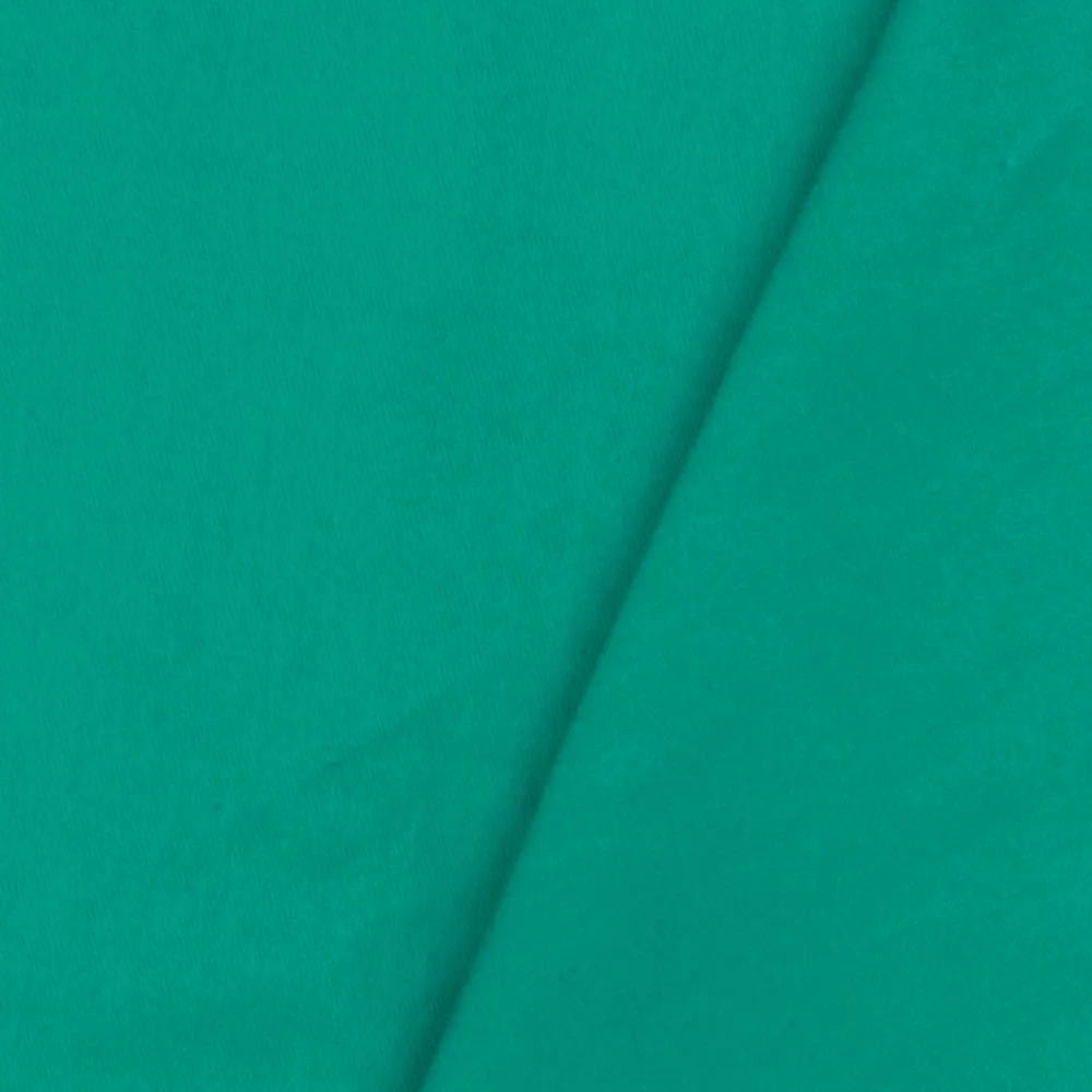 Classic Teal Solid Stretch Cotton Chino twill Woven Fabric