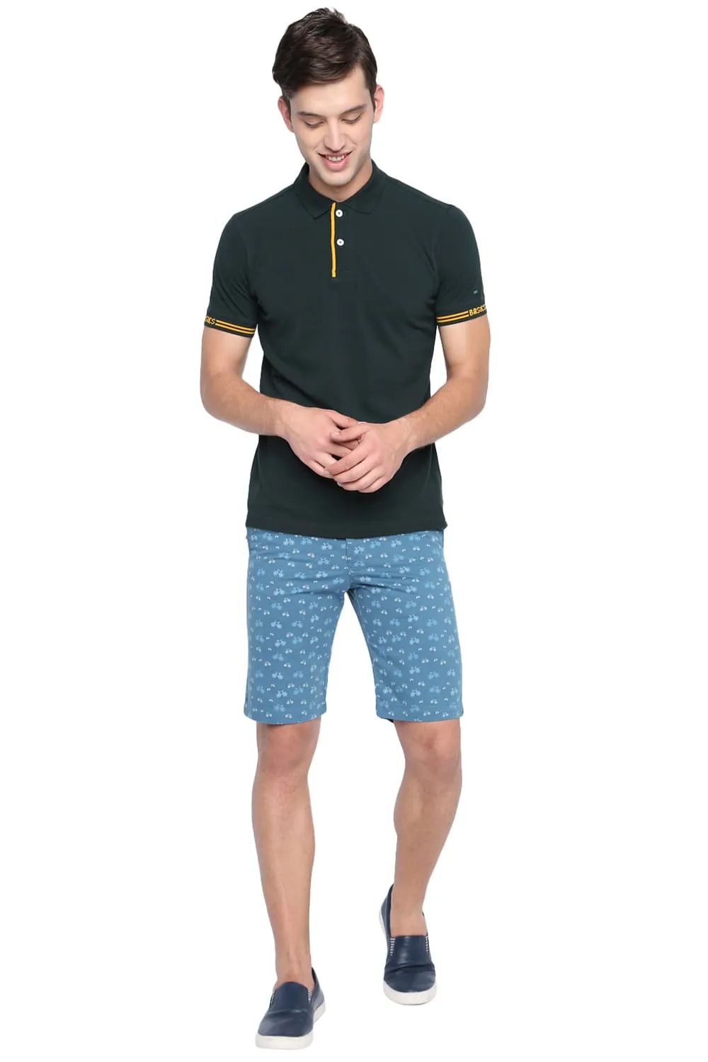 Comfort Fit Printed Cotton Shorts