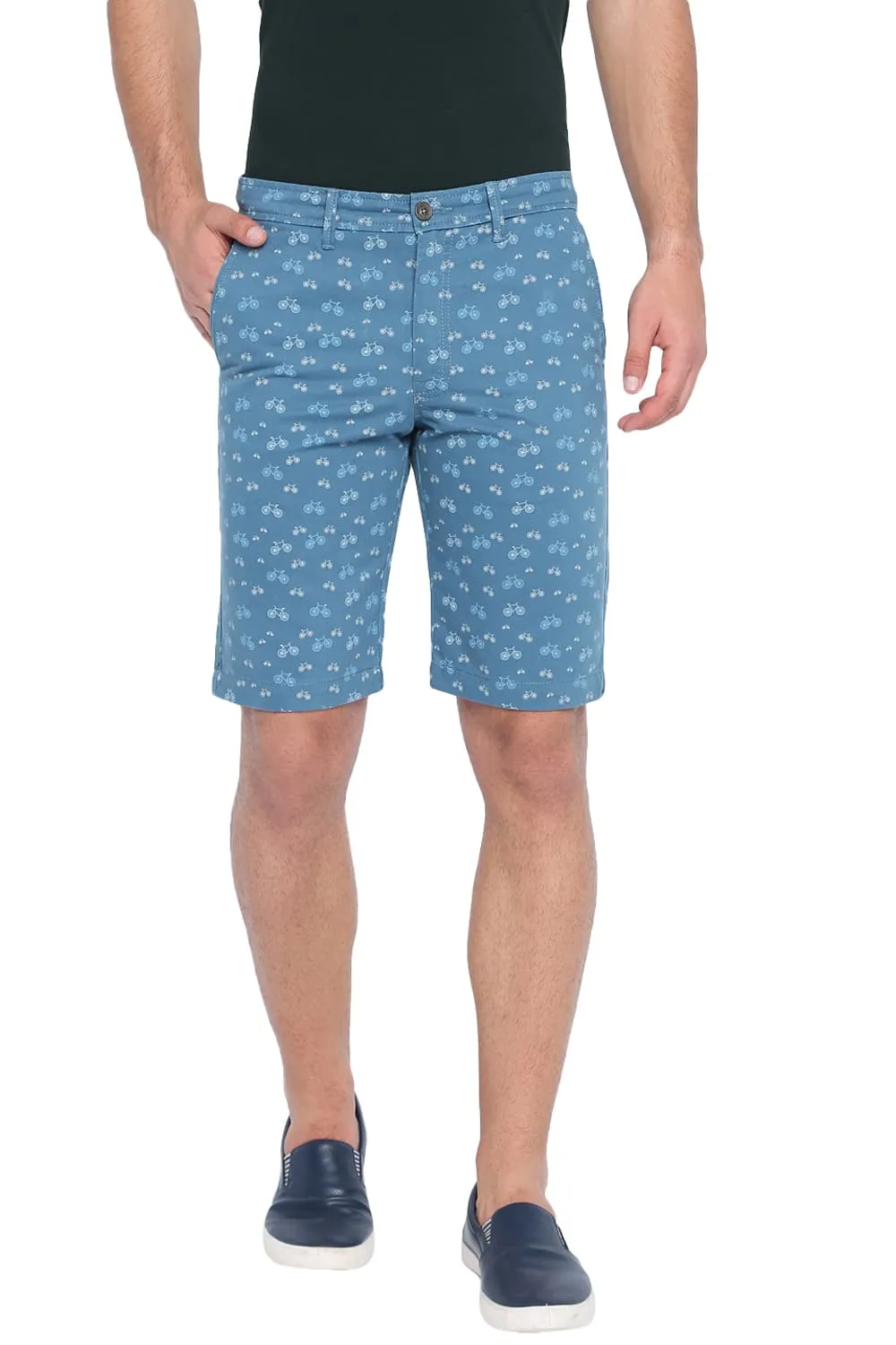 Comfort Fit Printed Cotton Shorts