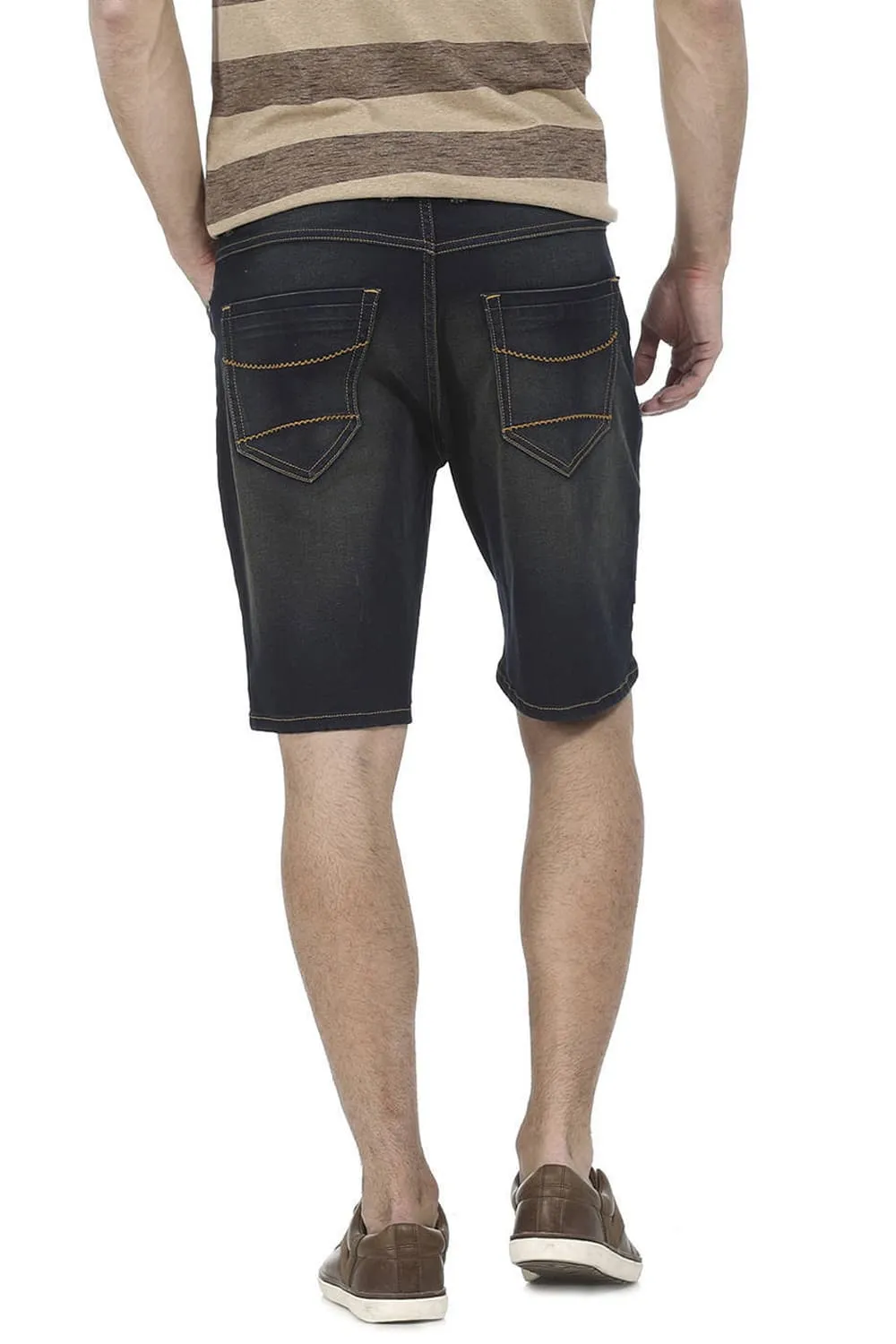 Comfort Fit Rinse Stretch Denim Shorts