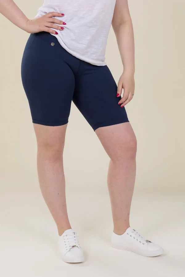 Comfort Max Navy Pocketless Cycling Leggings