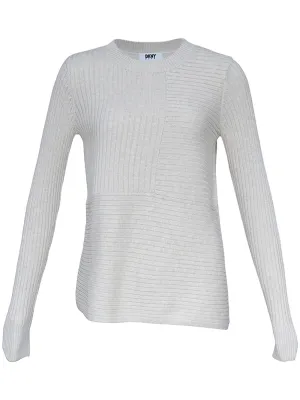 Cotton Modal Silk Mixed Rib Sweater