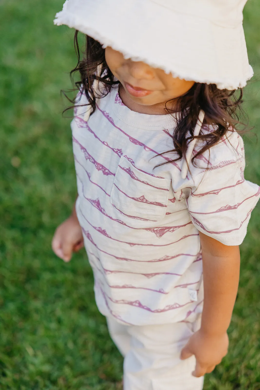 Cotton Pocket Tee - Teton in Pink