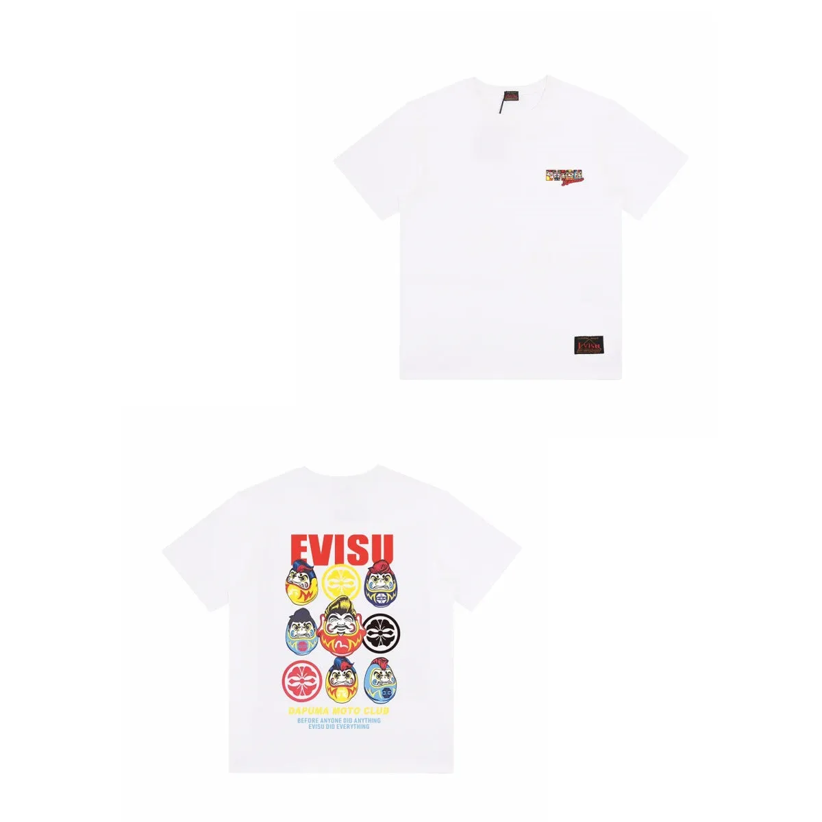 Evisu T Shirts Loose Versatile Casual T-Shirts