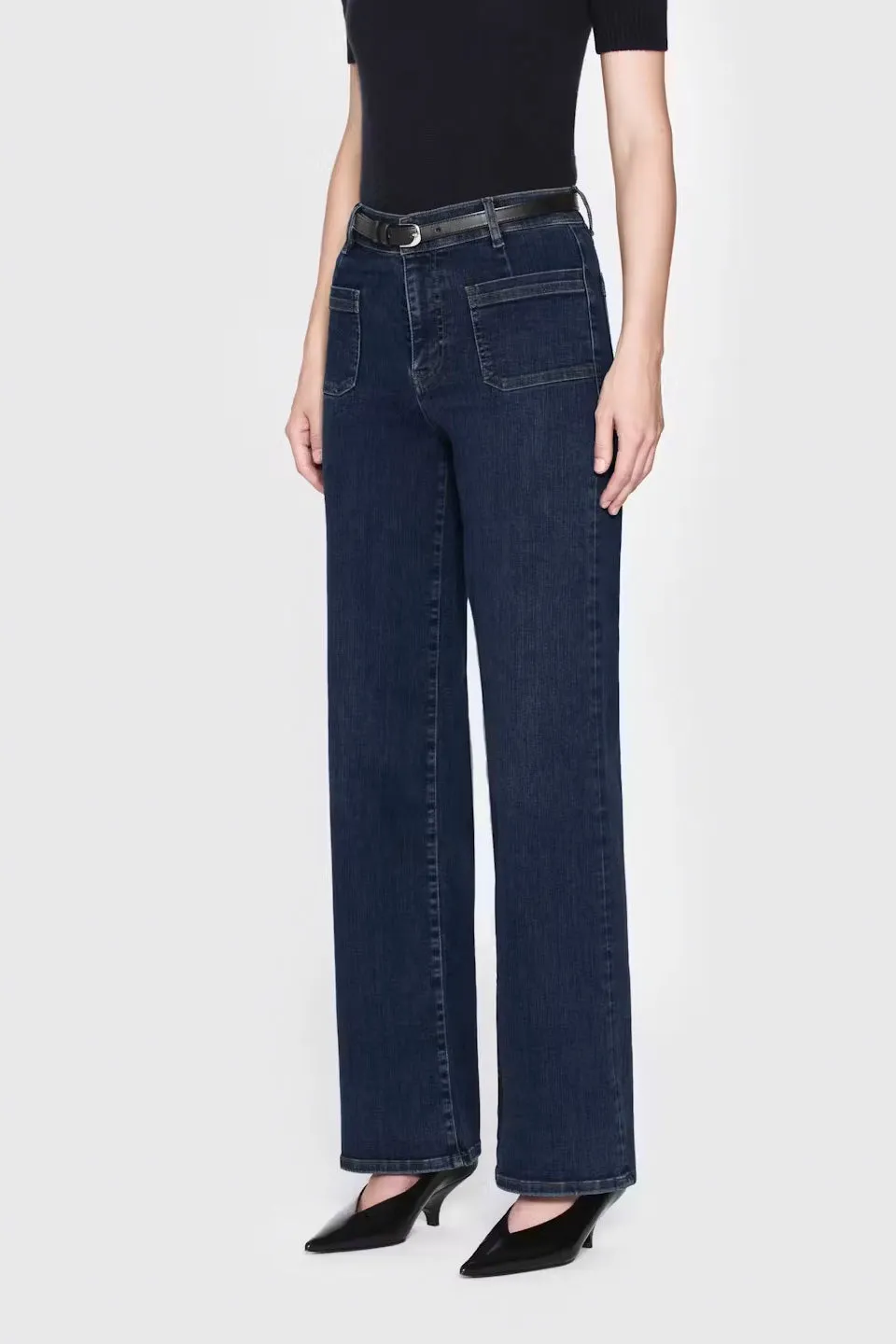 Frame Le Slim Palazzo Bardot Jeans