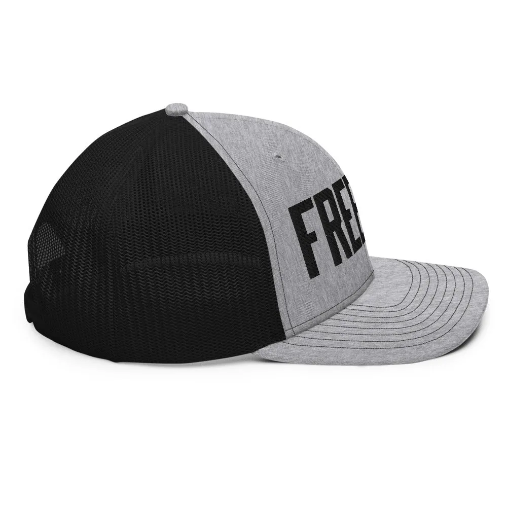 Freedom Heather Grey Trucker Cap