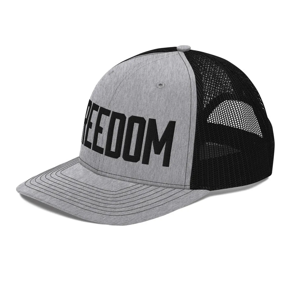 Freedom Heather Grey Trucker Cap