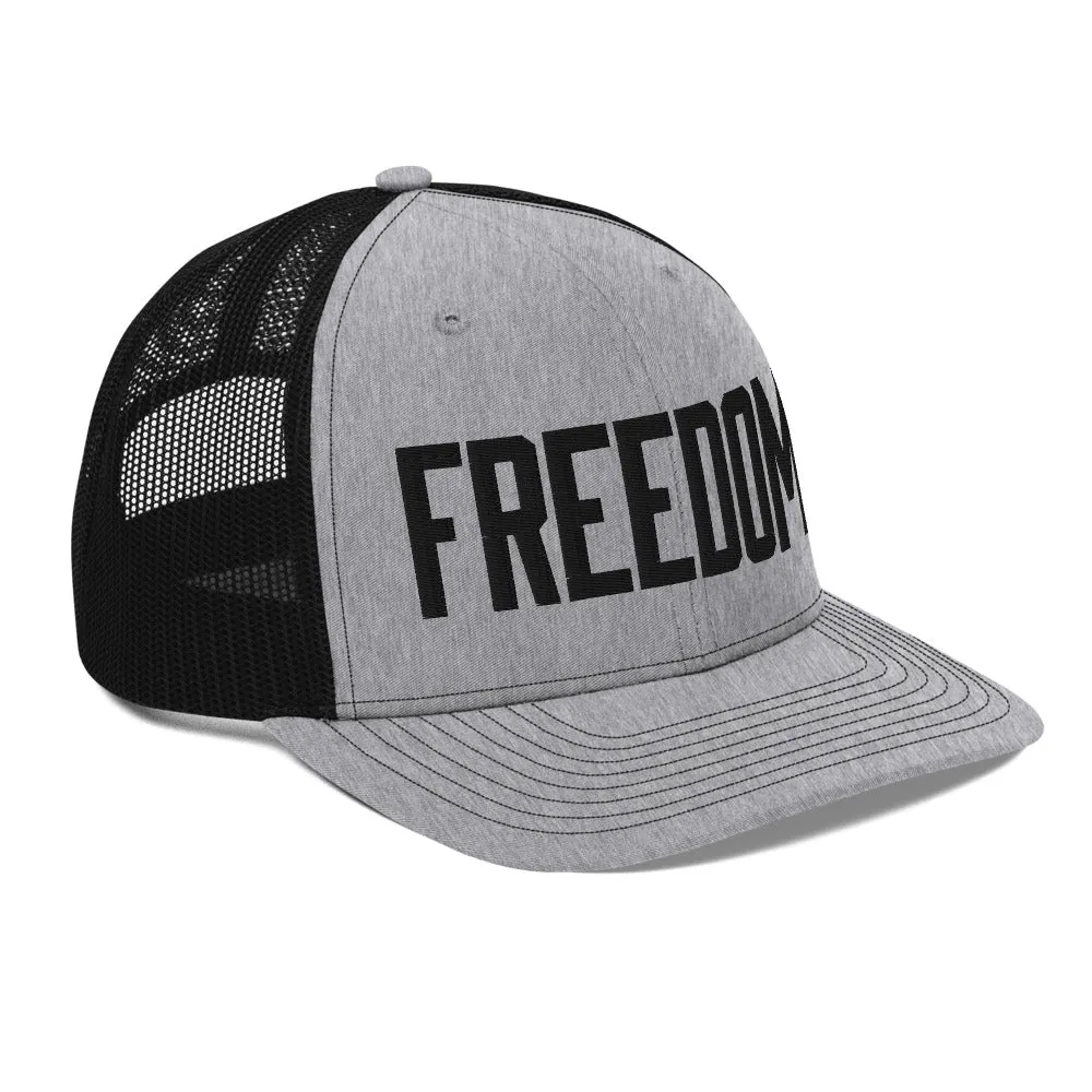 Freedom Heather Grey Trucker Cap