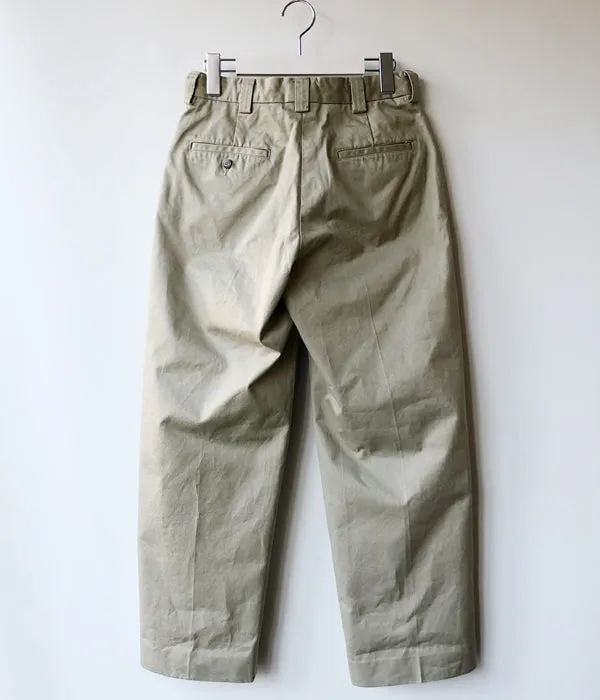 FUMIKA_UCHIDA/CHINO TAPERED SLACKS(BEIGE_gold)