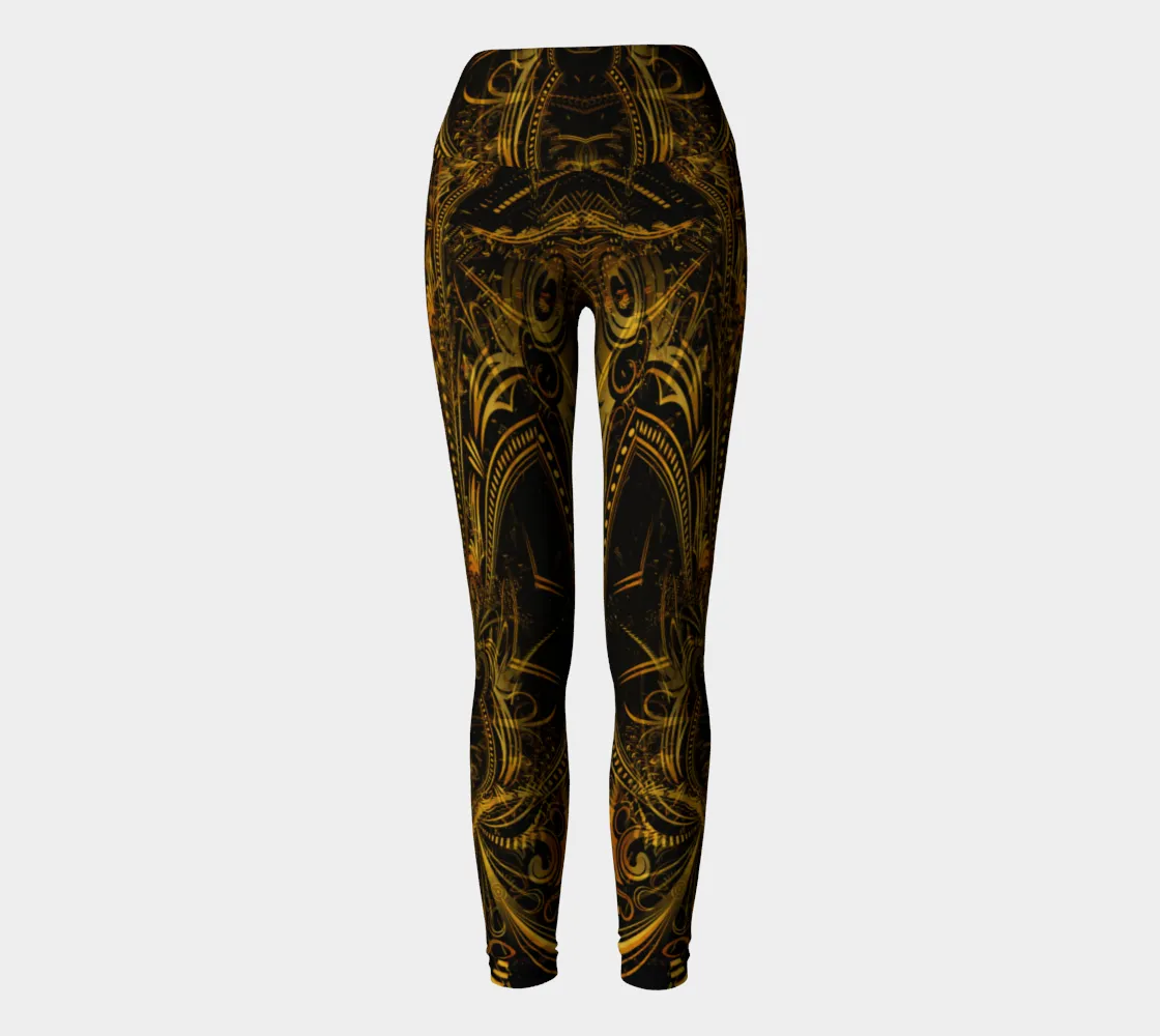 Golden Portal High Waist Leggings