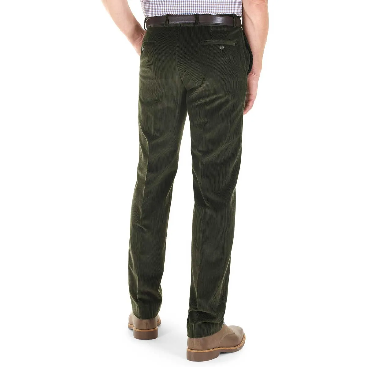 GURTEEN Verona Stretch Cord Trousers - Olive