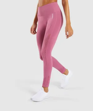 Gymshark Energy  Seamless Leggings - Dusky Pink