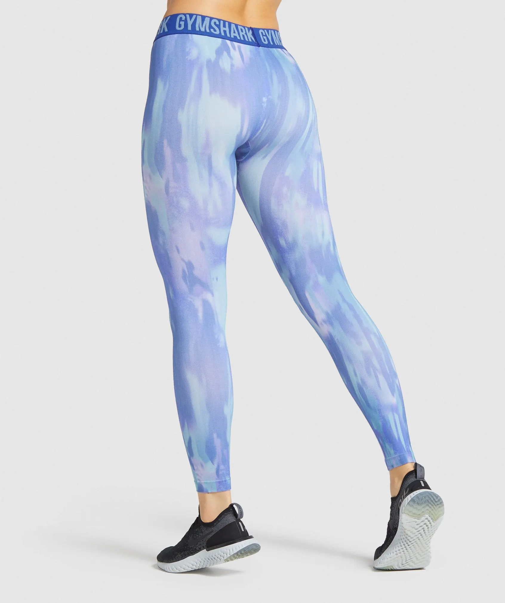 Gymshark Fit Printed Leggings - Blue