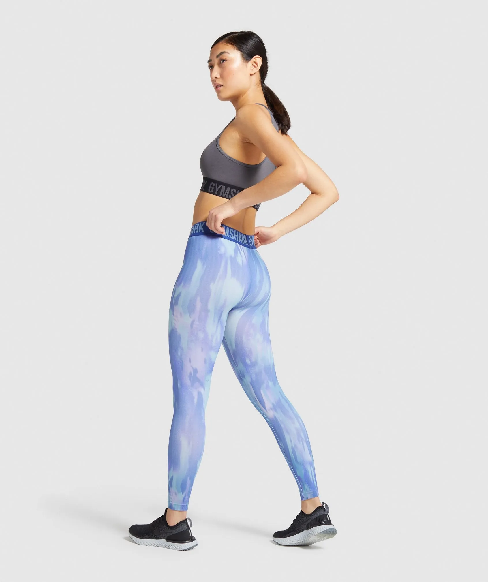 Gymshark Fit Printed Leggings - Blue