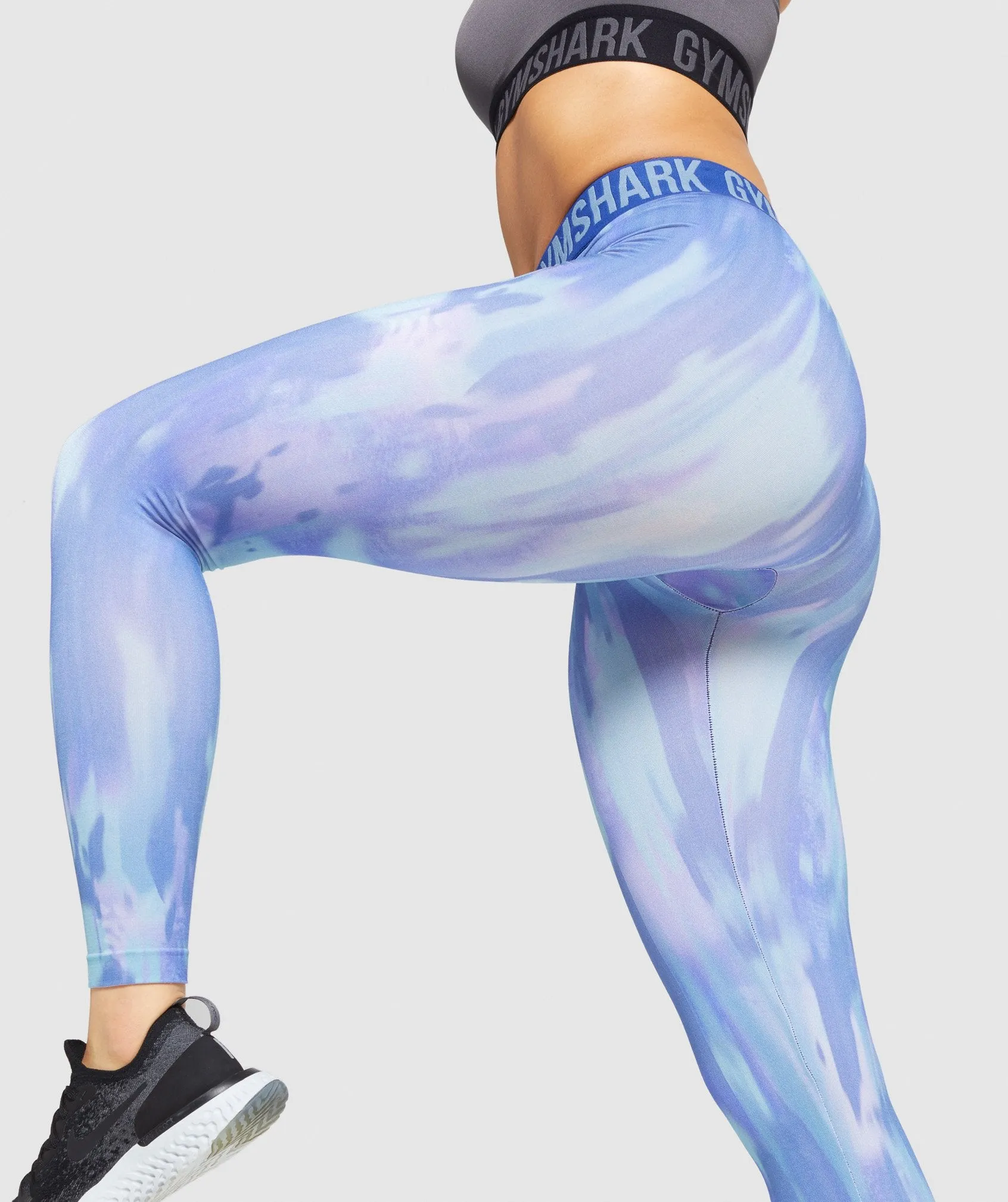 Gymshark Fit Printed Leggings - Blue