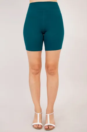 Hallie Shorts, Teal, Bamboo