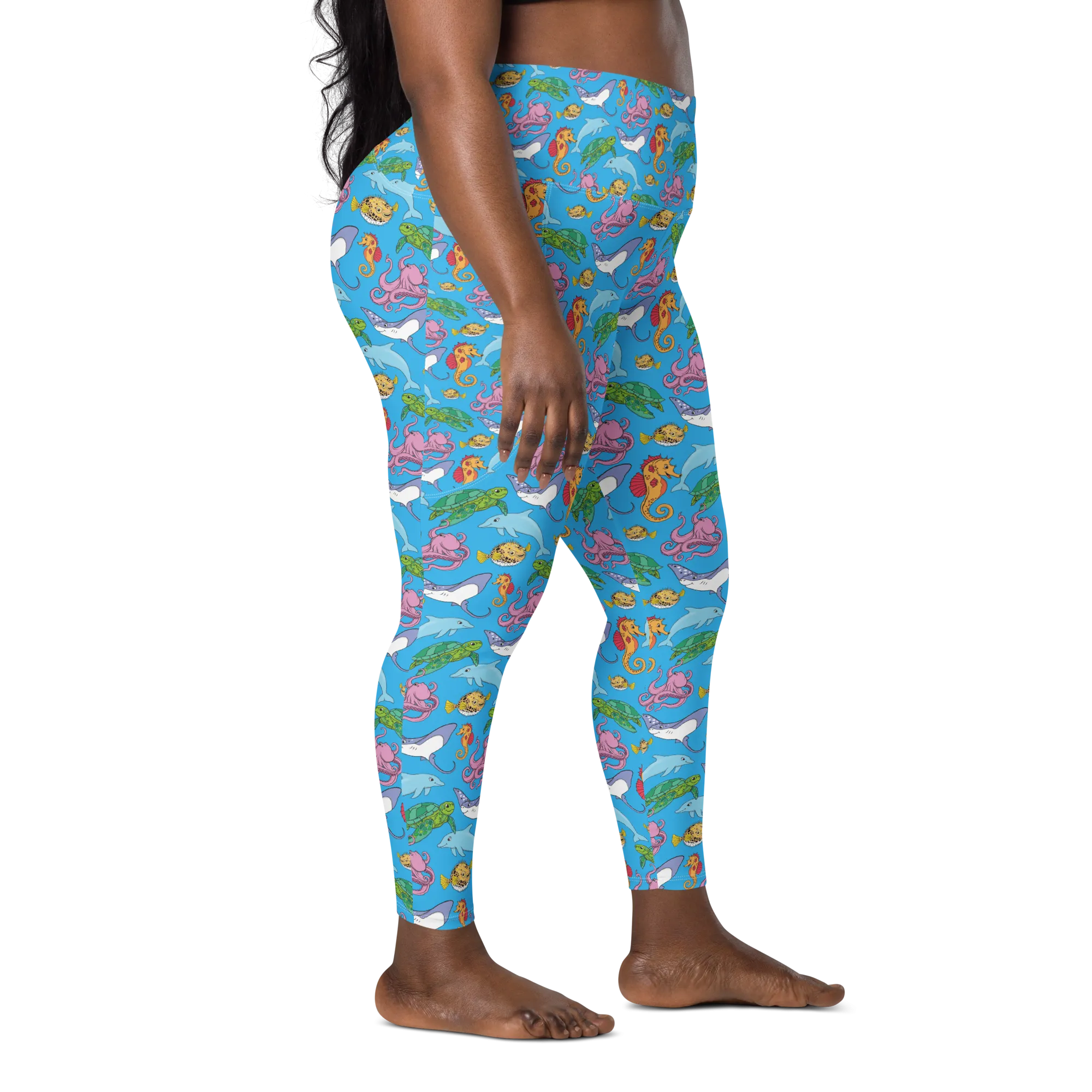 Happiest Ocean Pocket Leggings (XS - 6X)