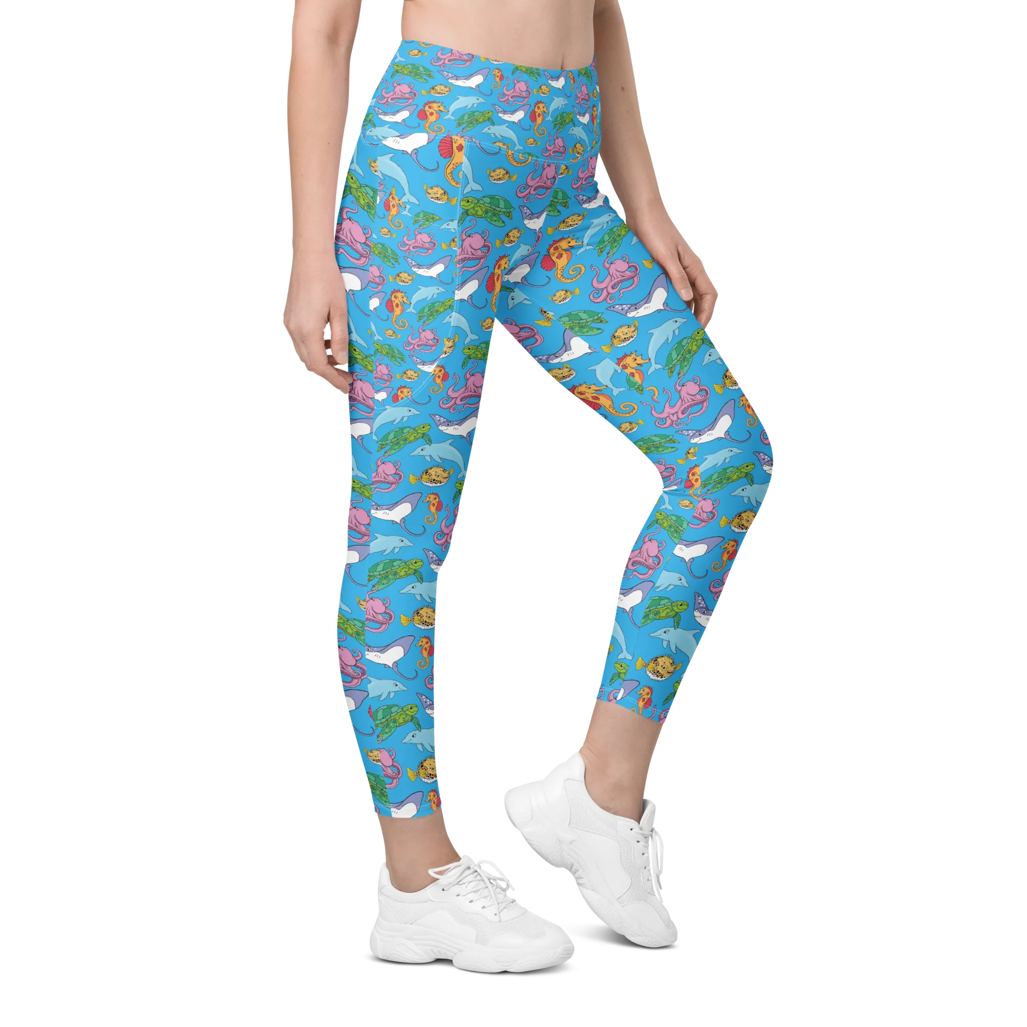 Happiest Ocean Pocket Leggings (XS - 6X)