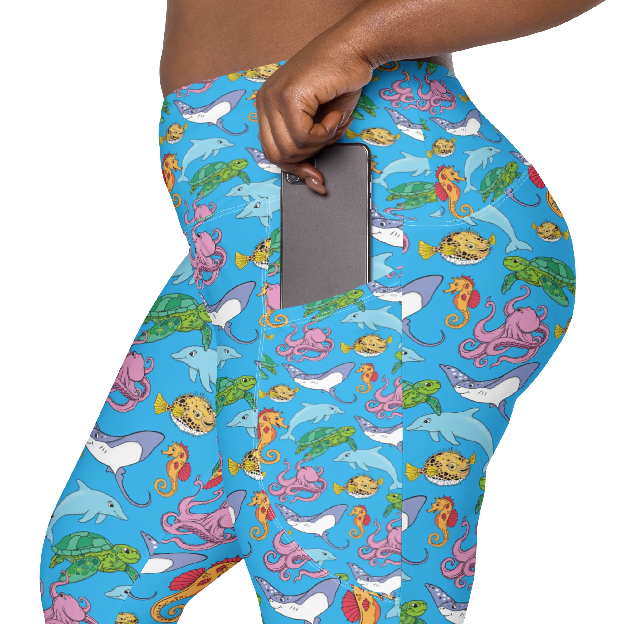 Happiest Ocean Pocket Leggings (XS - 6X)