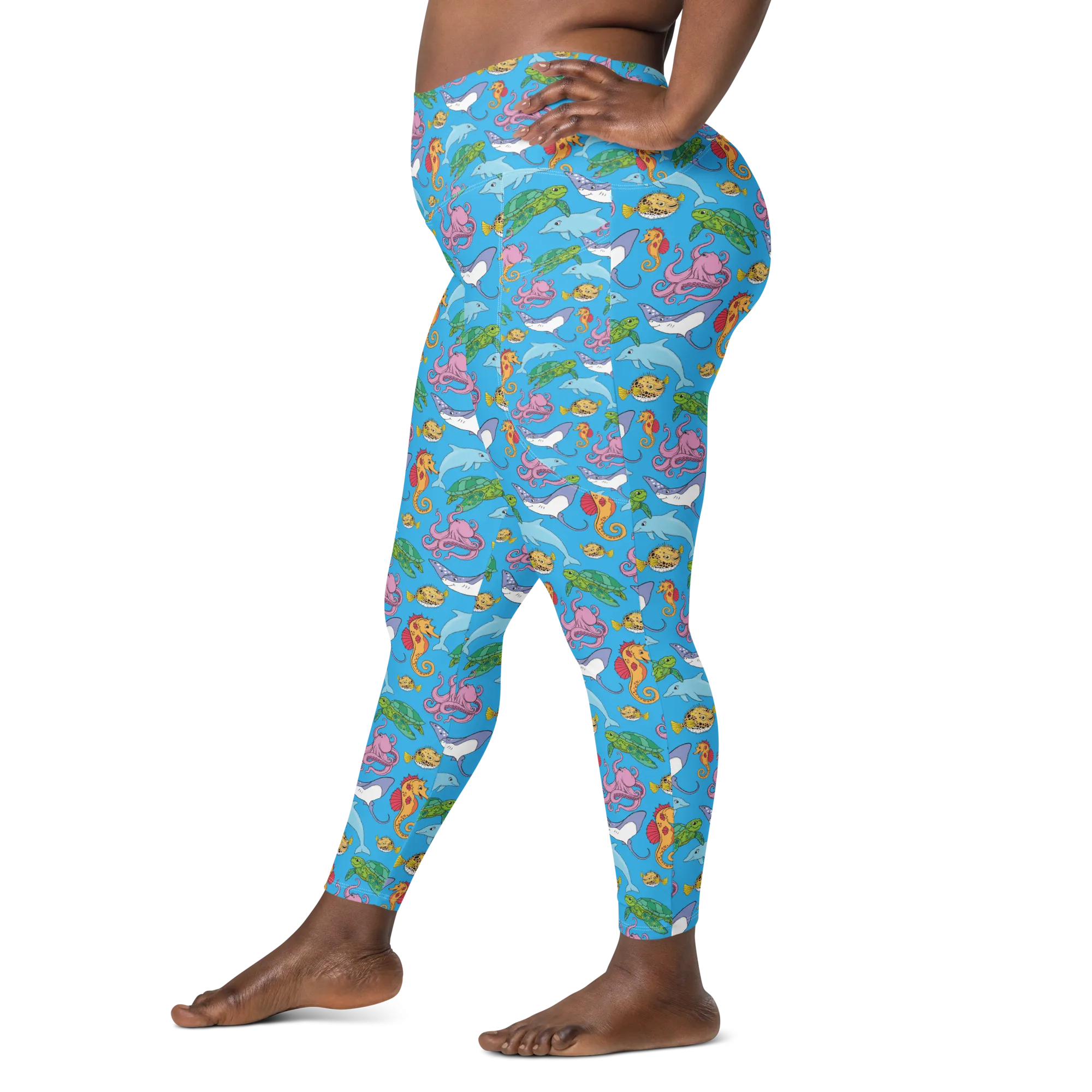 Happiest Ocean Pocket Leggings (XS - 6X)