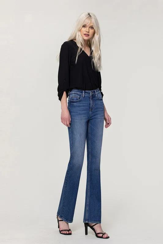 HIGH RISE STRETCH SLIM BOOTSCUT