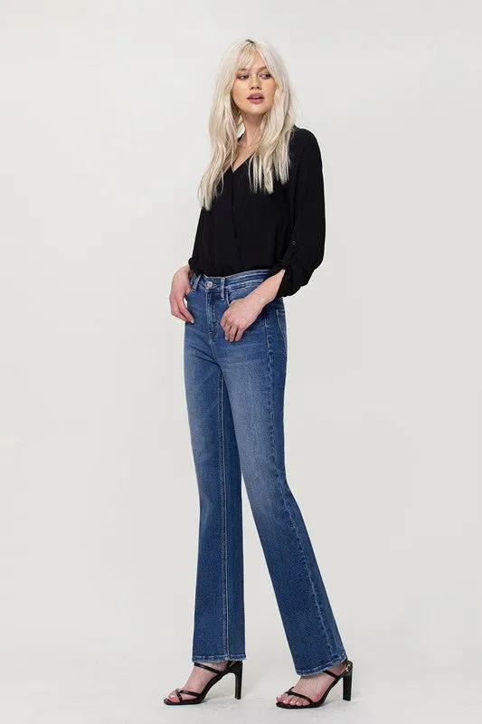 HIGH RISE STRETCH SLIM BOOTSCUT