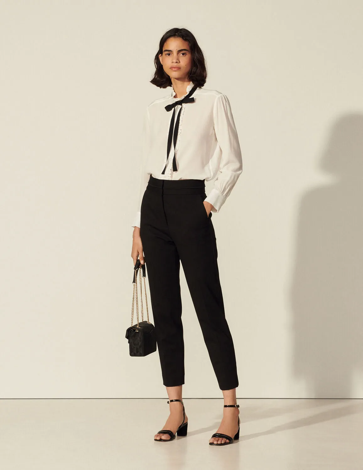 High-Waisted Classic Trousers