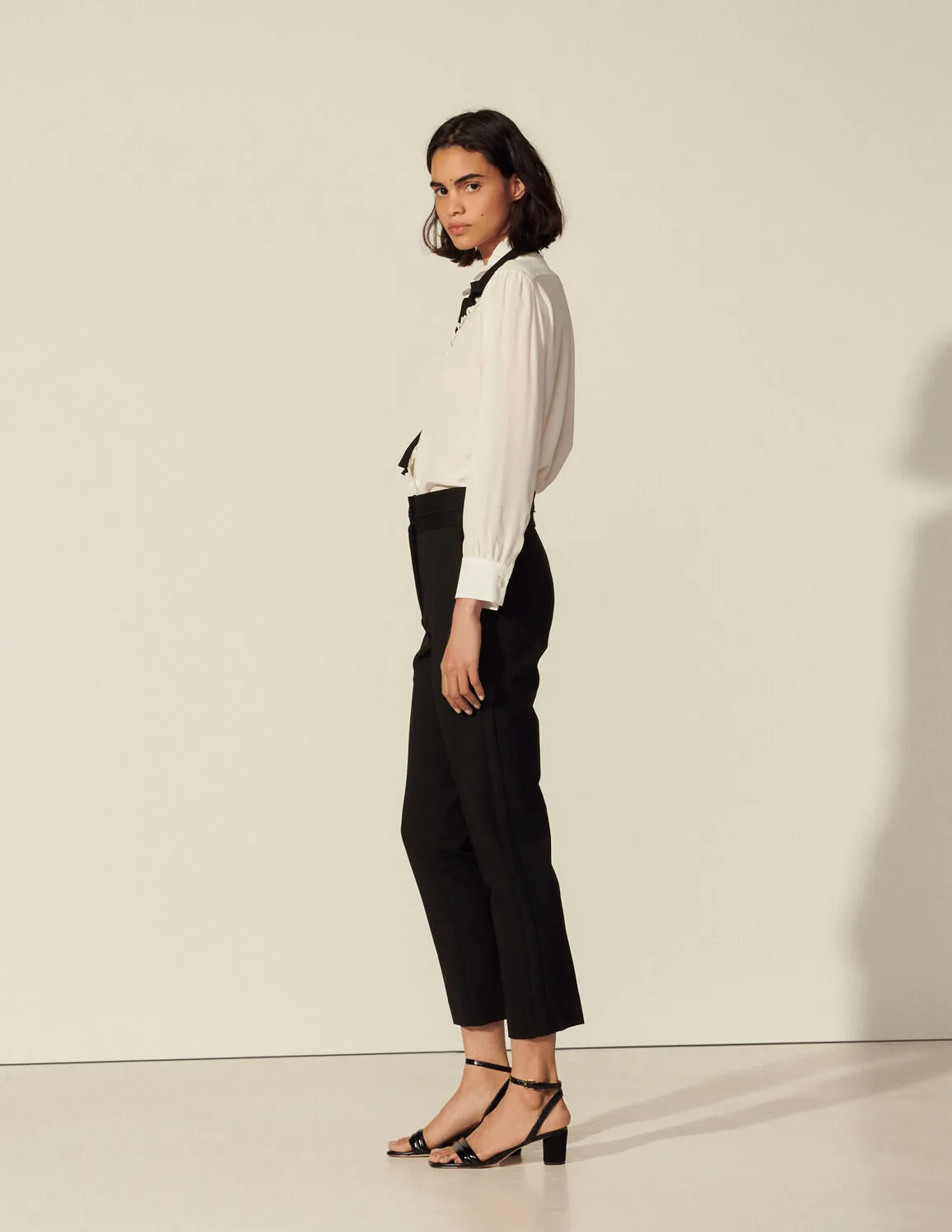 High-Waisted Classic Trousers