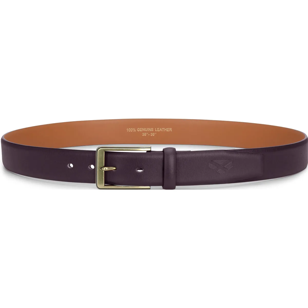 Hoggs of Fife Feather Edge Leather 35mm Belt