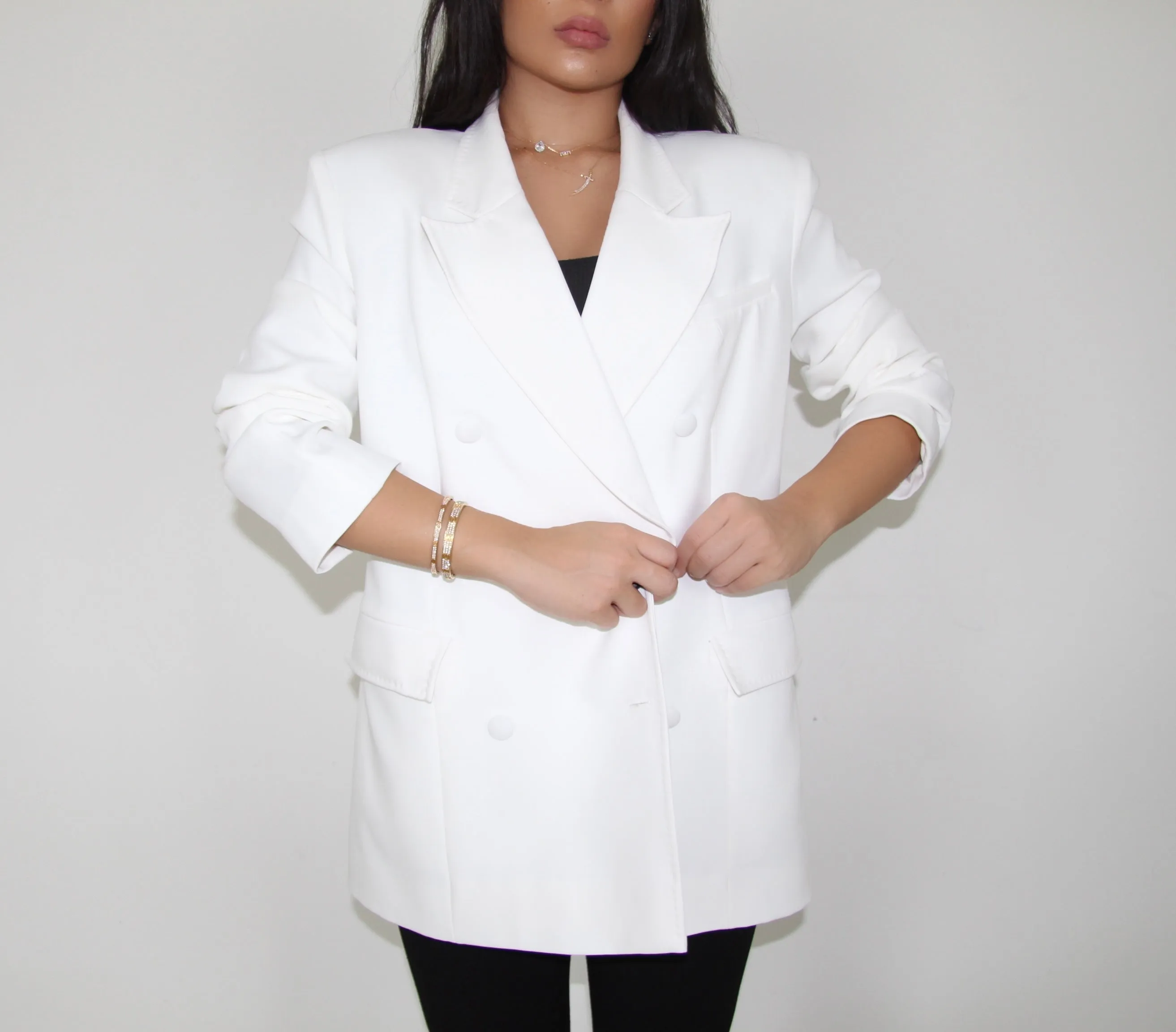 IVORY OVERSIZED BLAZER