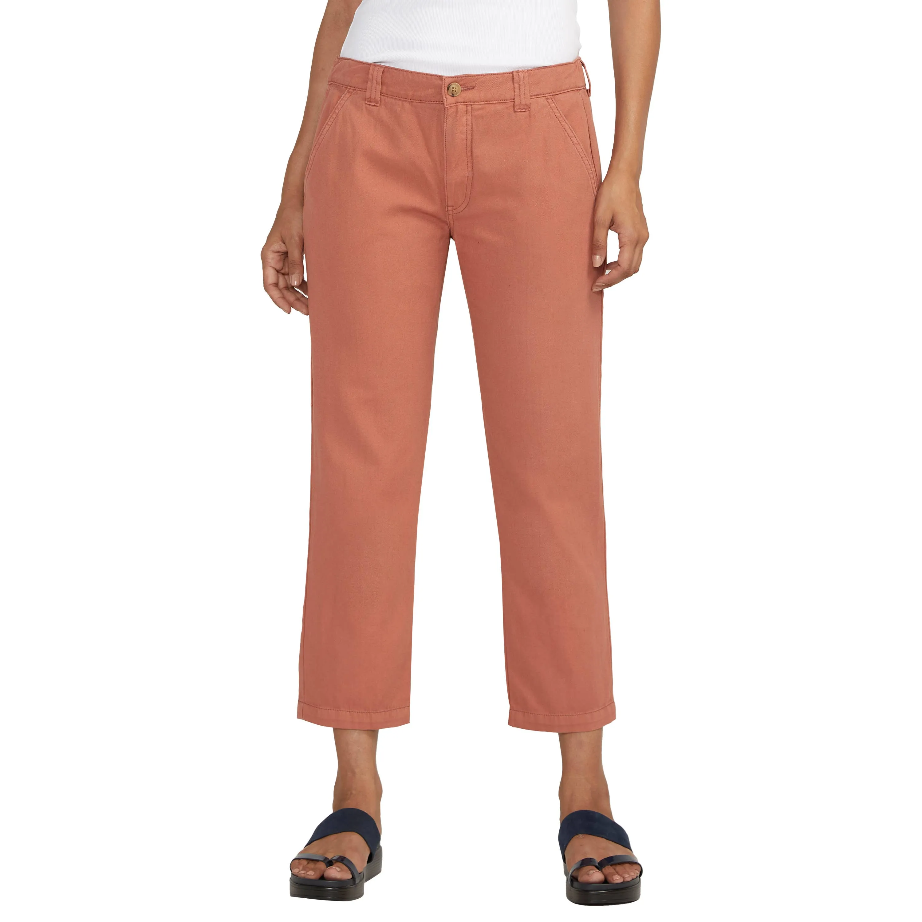 JAG Women's Chino Tailored Cropped Pants | Chutney