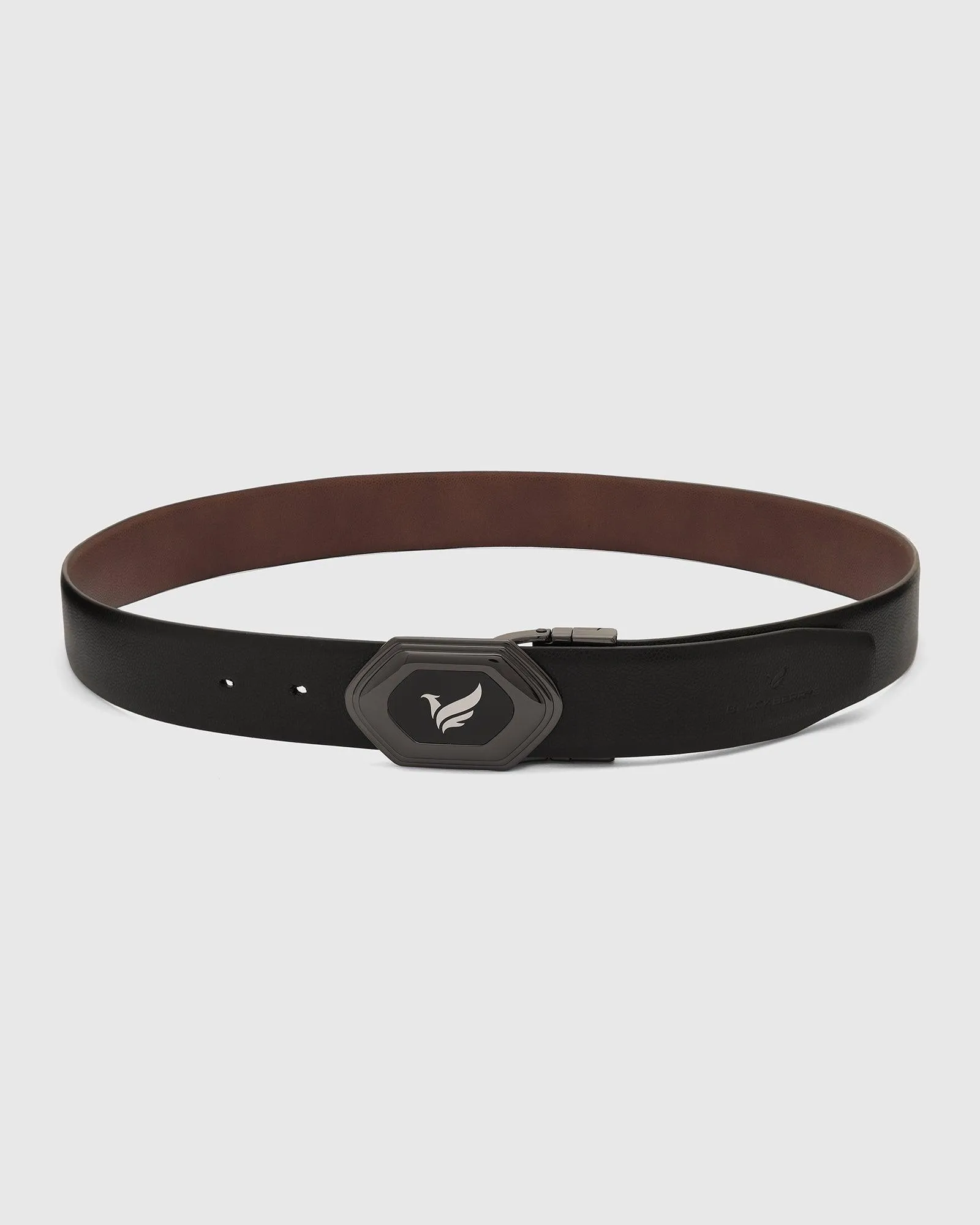 Leather Reversible Black & Tan Solid Belt - Unstorm