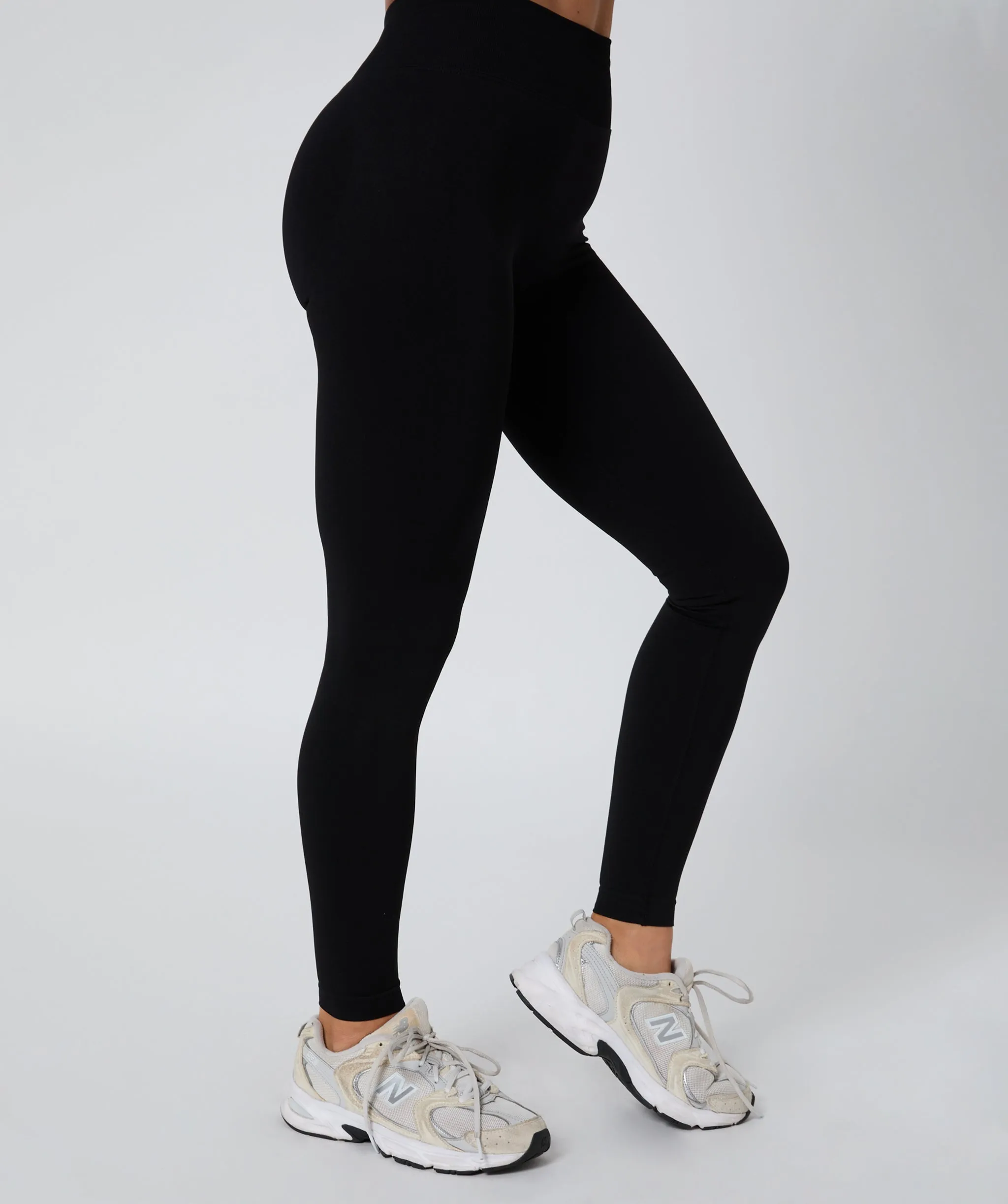 Luscious Seamless Full Length Leggings Black