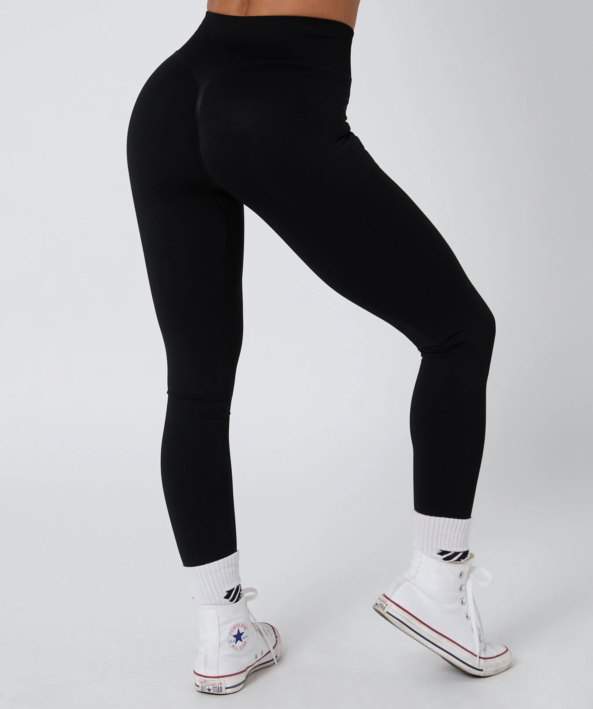 Luscious Seamless Full Length Leggings Black