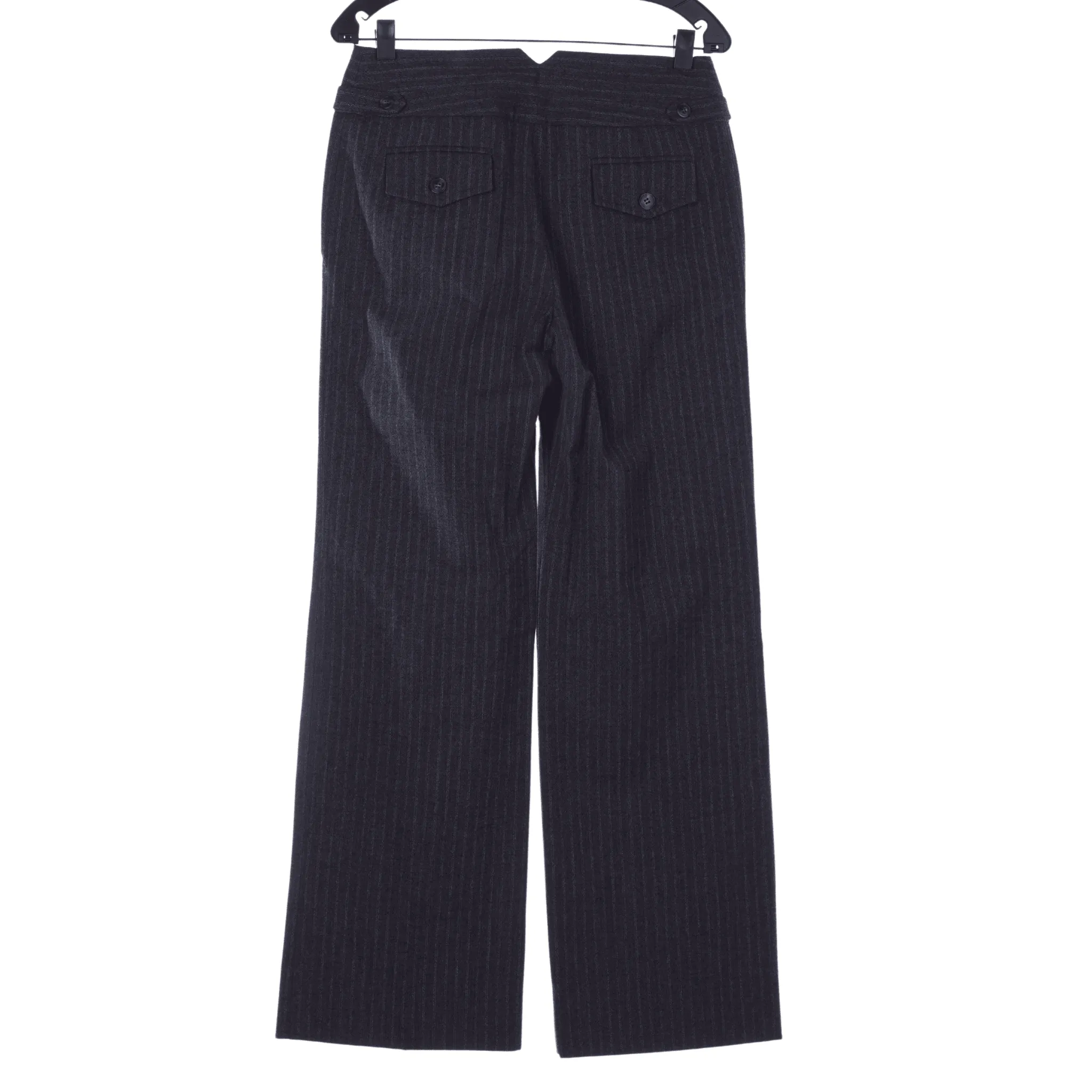 MaxMara Wool Grey Pinstripe Trousers UK Size 8