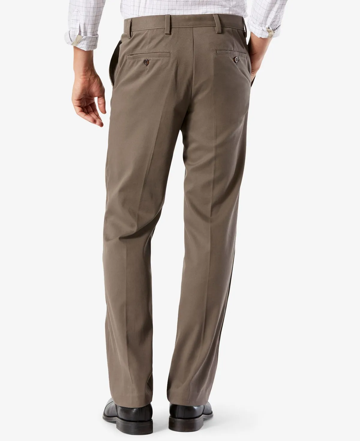 Men's easy classic pleated trousers, khaki stretch Dockers, multi