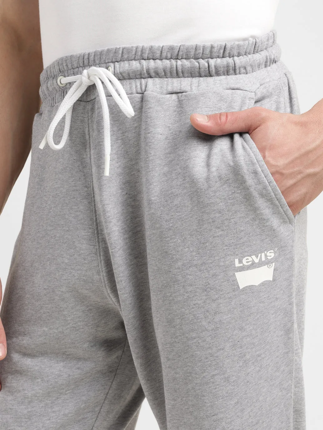 Men's Grey Regular Fit Joggers